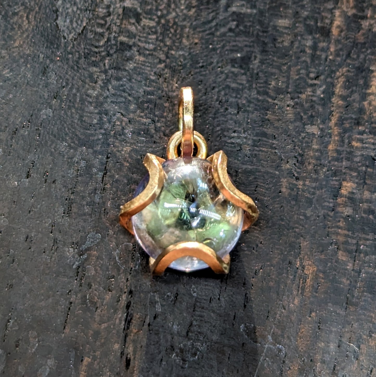 Tanzanite Open Iris Pendant