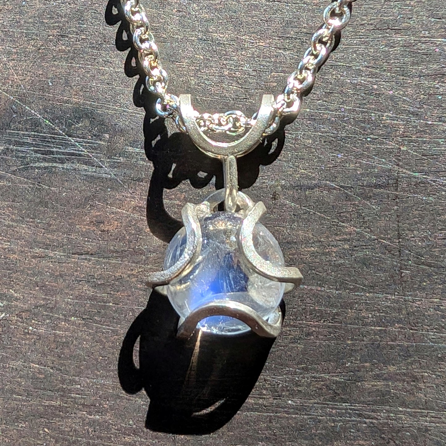 Moonstone Open Iris Necklace - Large