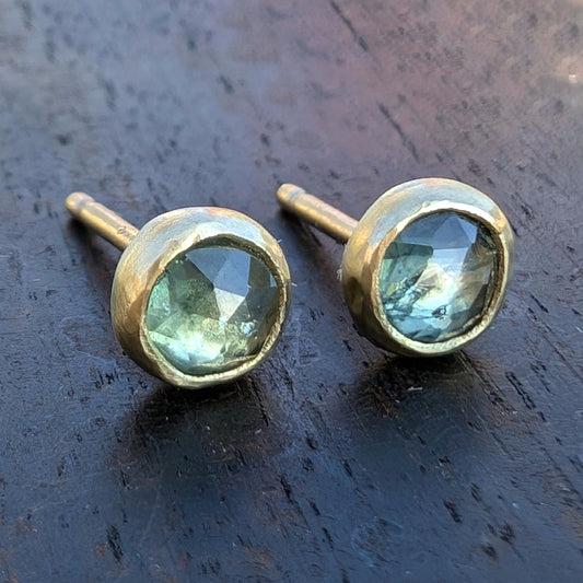 Montana Sapphire 18k mixed metals studs.jpg