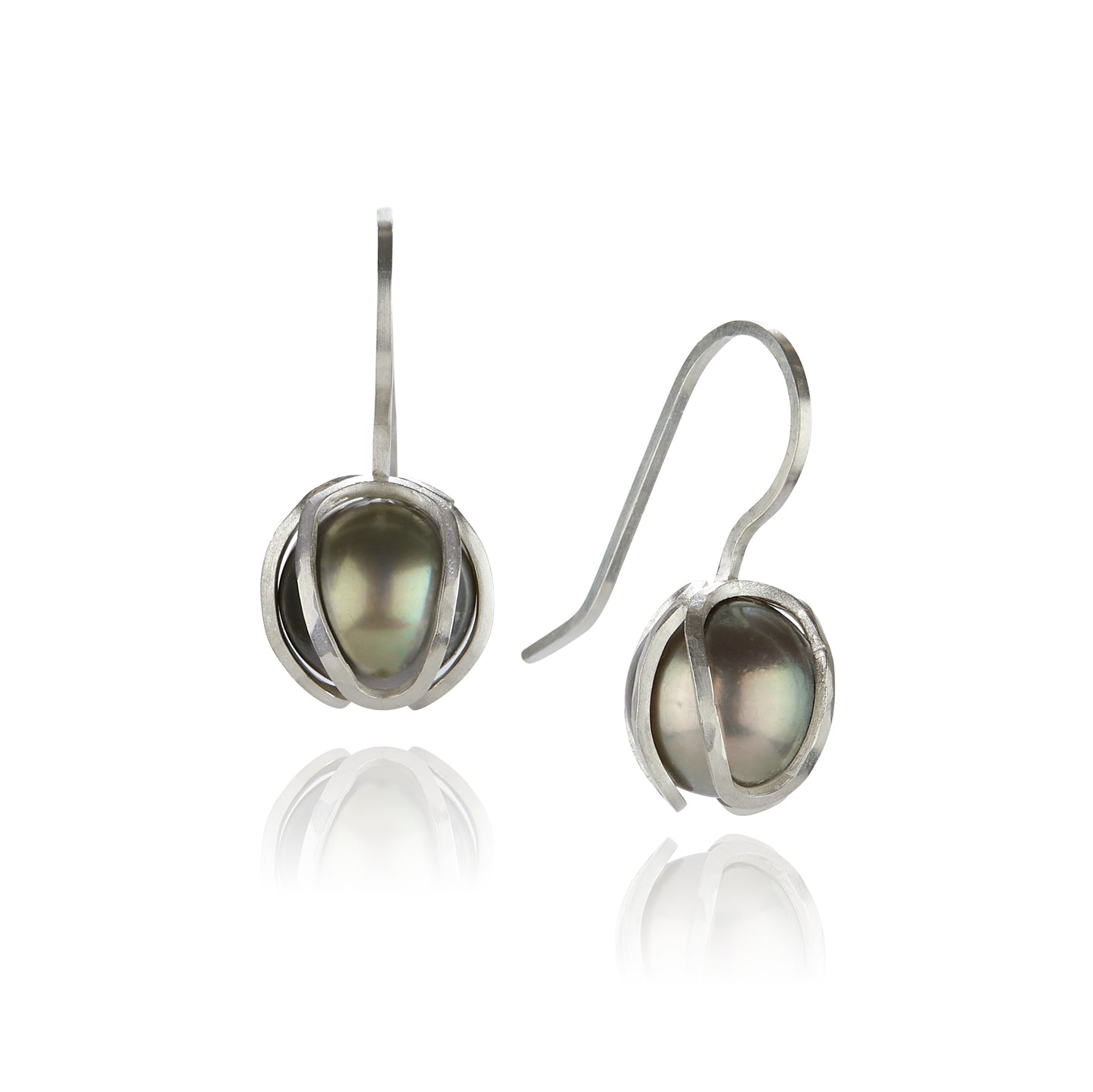 Tahitian Pearl Bud Drop Earrings