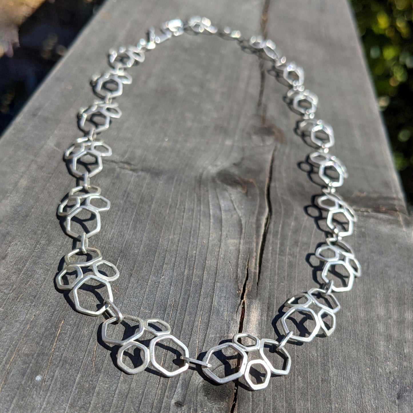 Tortoiseshell Honeycomb Chain Necklace