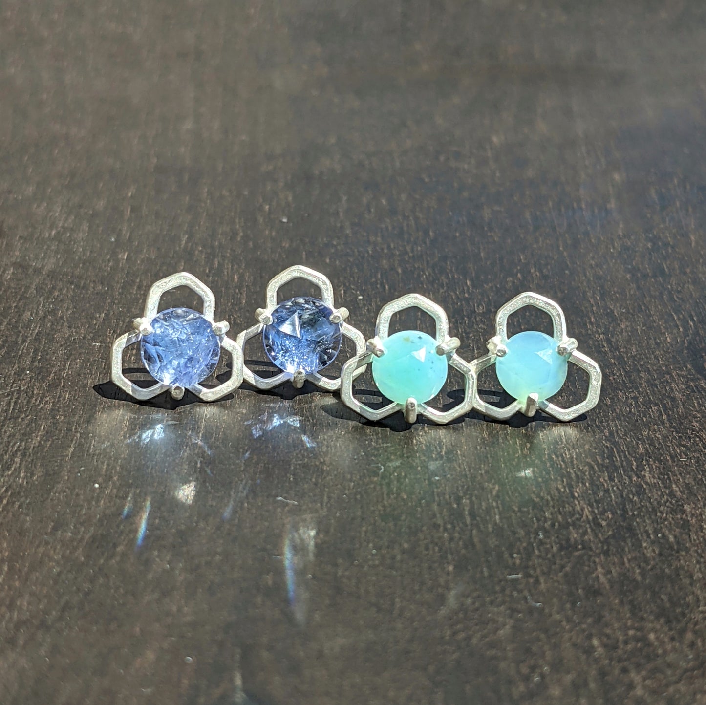 Mini Honey Studs - Tanzanite