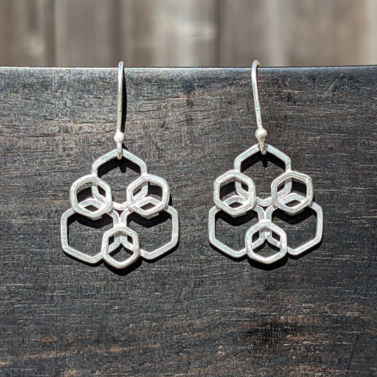 Honey Passionflower Drop Earrings