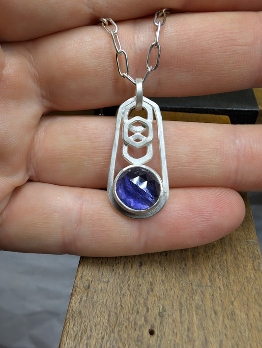 Lunari Pendant with Iolite