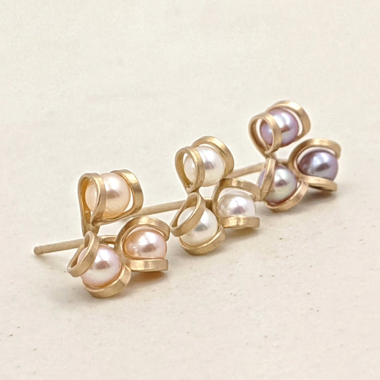 Aster Post Earrings - Gold