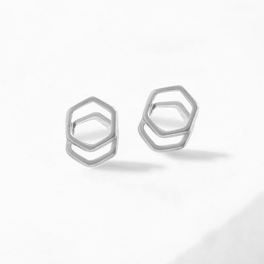 Stacked Hex Studs