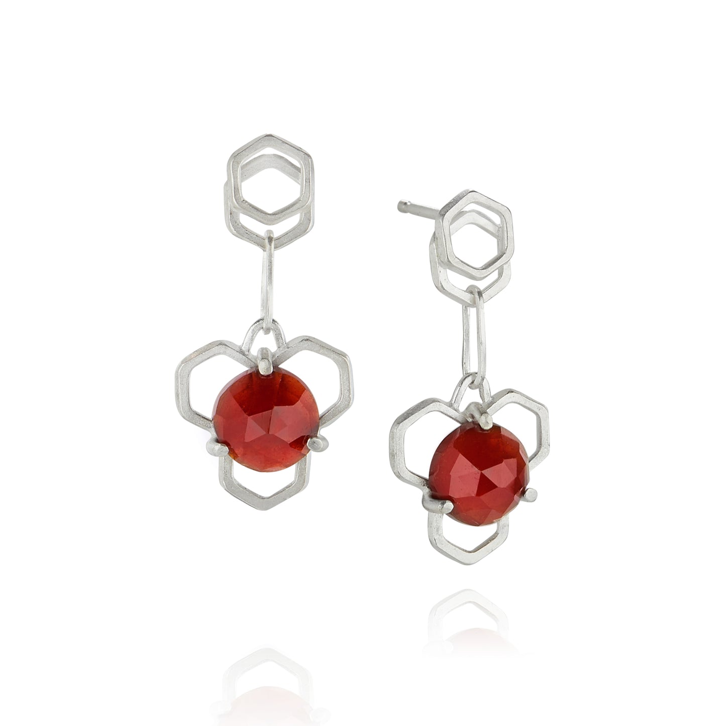 Garnet Honey Drop Earrings