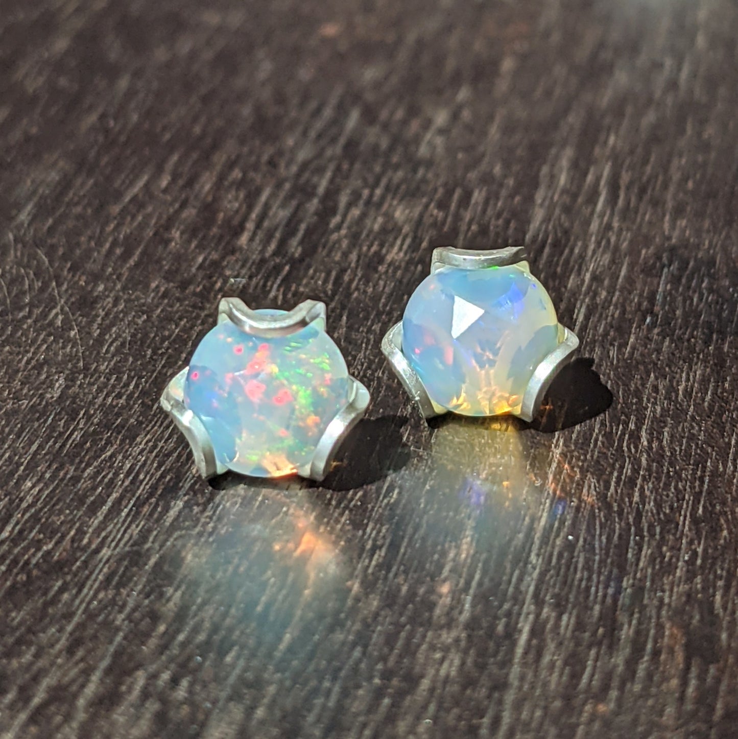 Opal Open Iris Studs - large