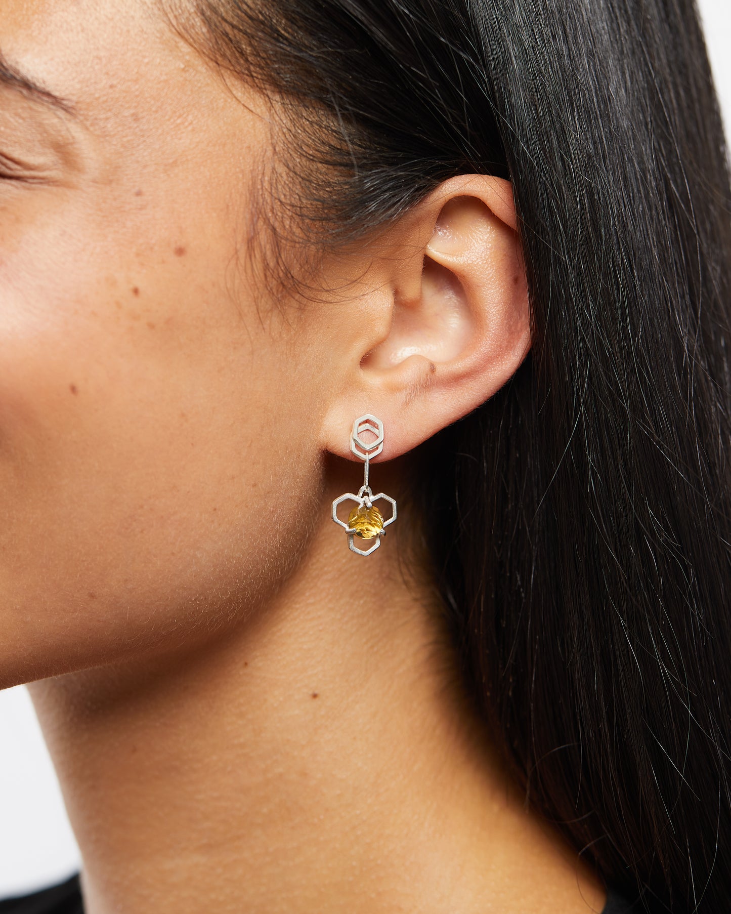 Citrine Honey Drop Earrings