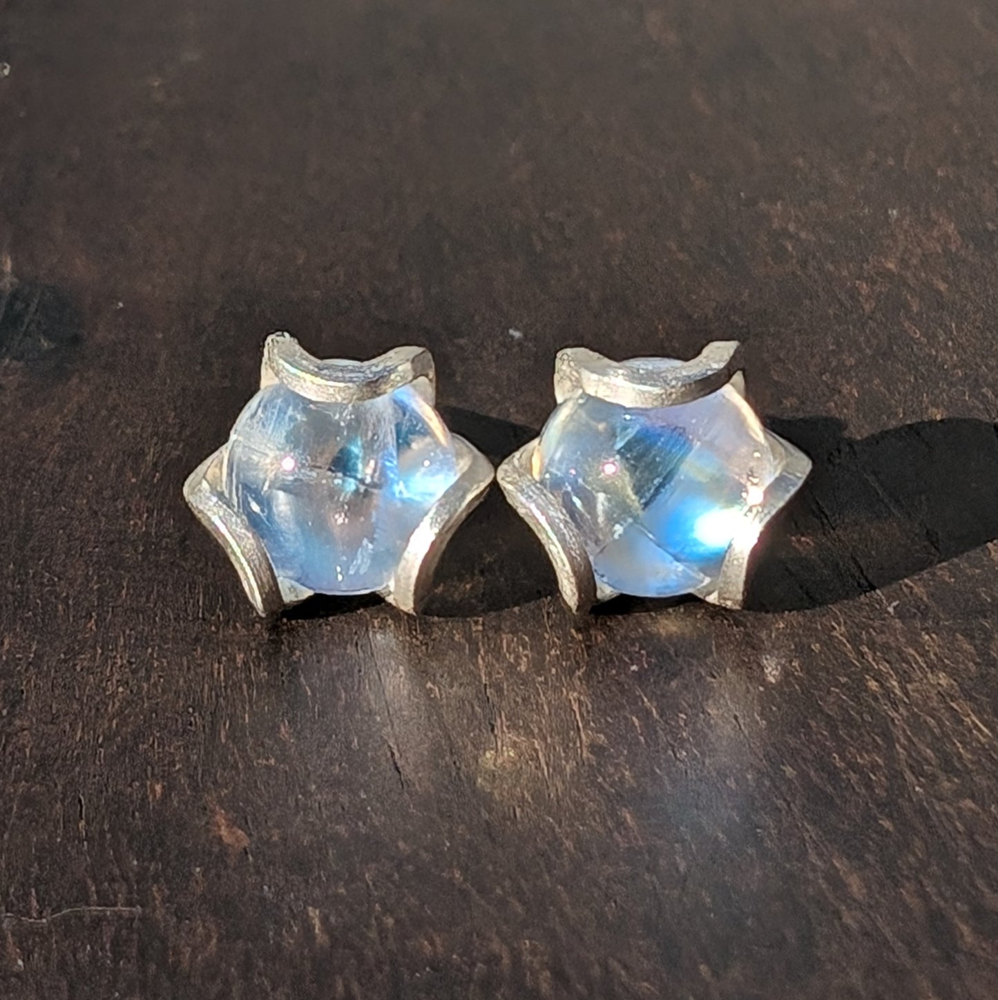 Moonstone Iris Studs