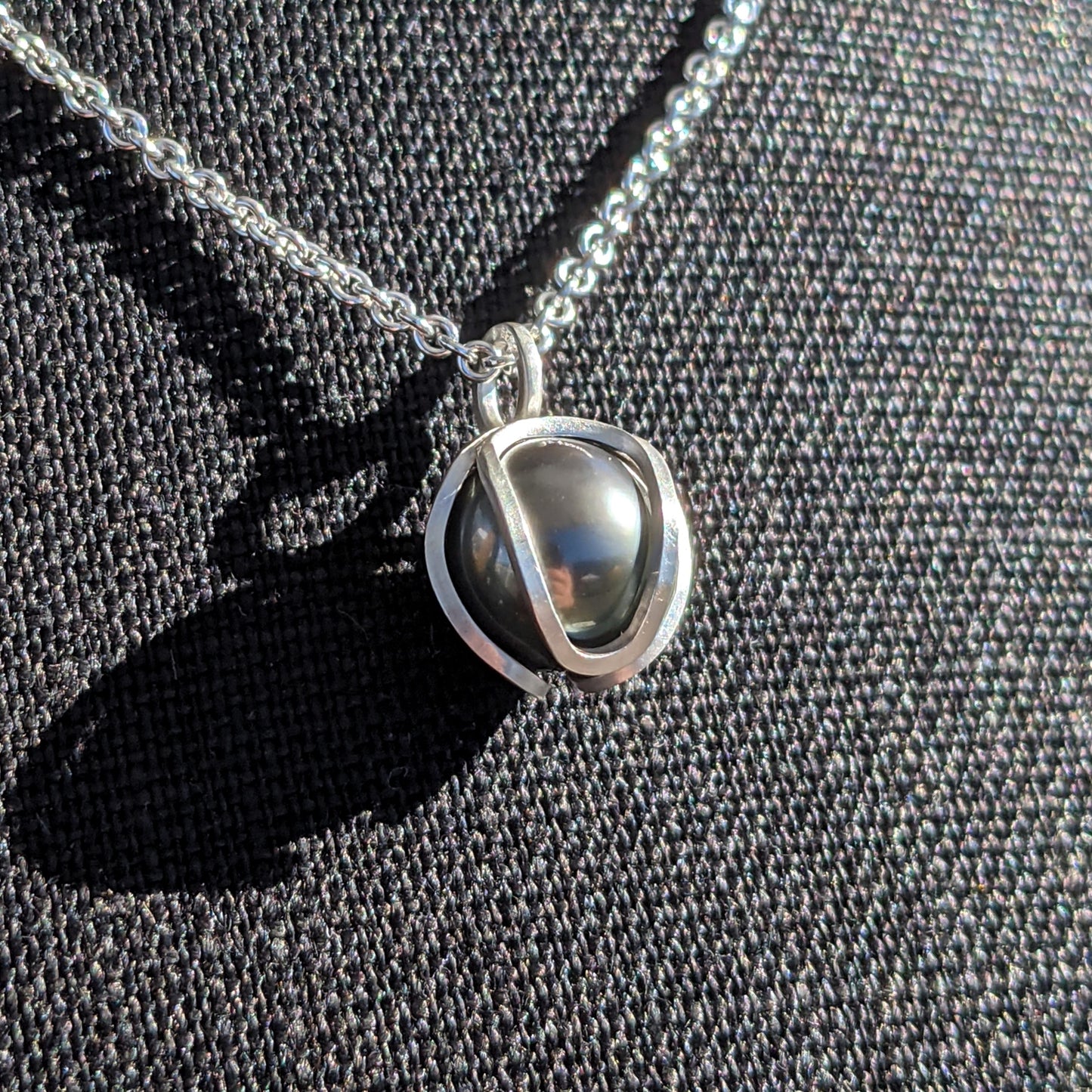 Tahitian Pearl Bud Drop Pendant Necklace