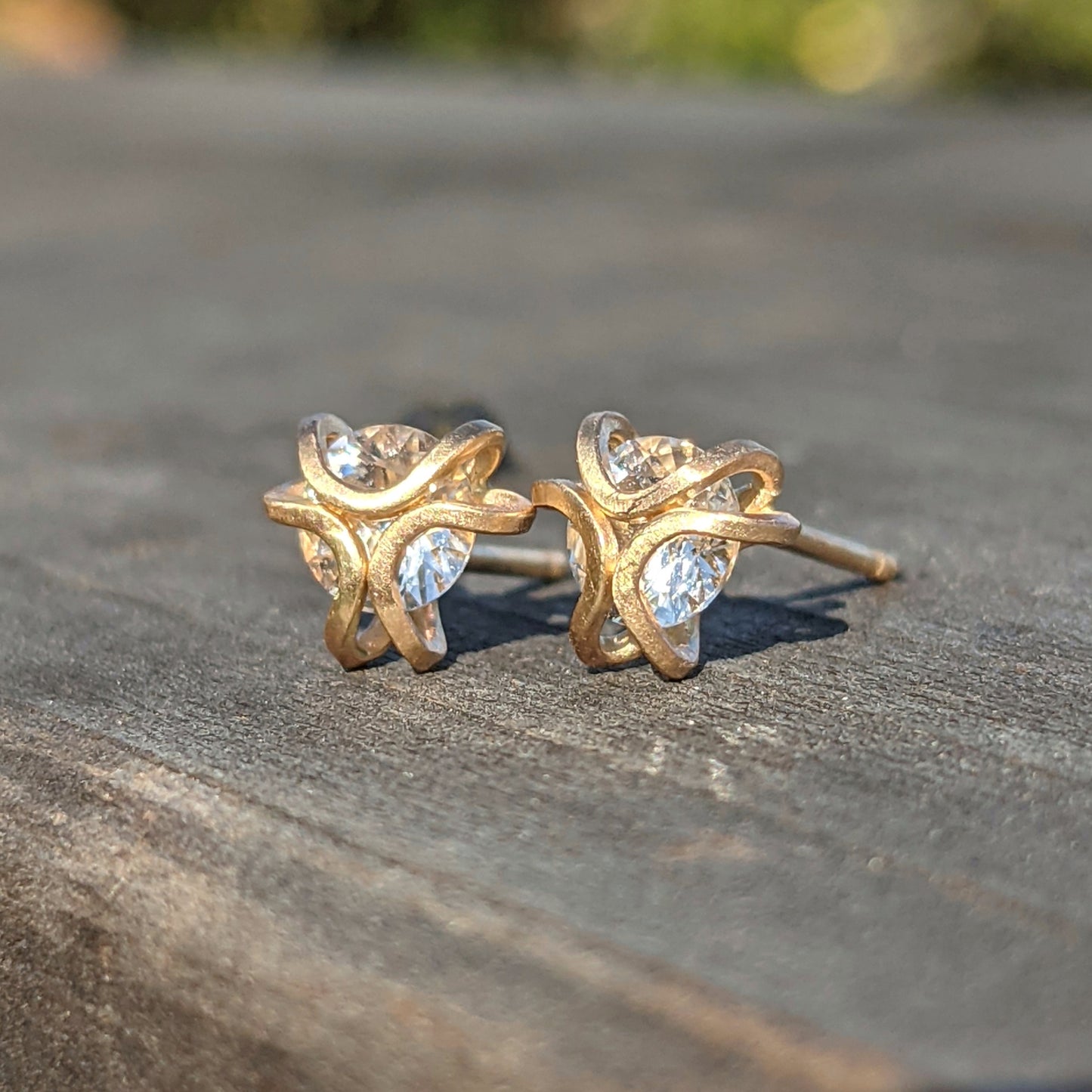 Iris Studs 14K Gold