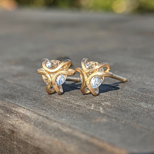 Iris Studs 14K Gold